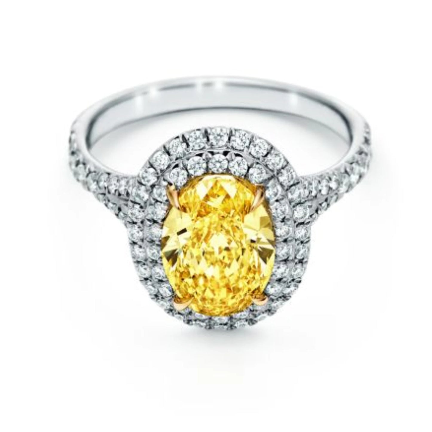 ANILLO DE COMPROMISO ORO 18K #6 / DIAMANTE FANCY AMARILLO